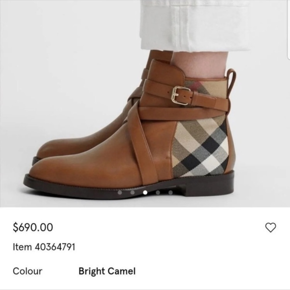 SOLD.      Burberry ankle boots